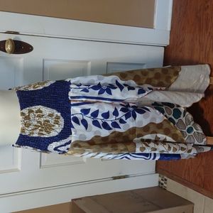 Beautiful Silk Skirt w/2 layers and scrunchy waist